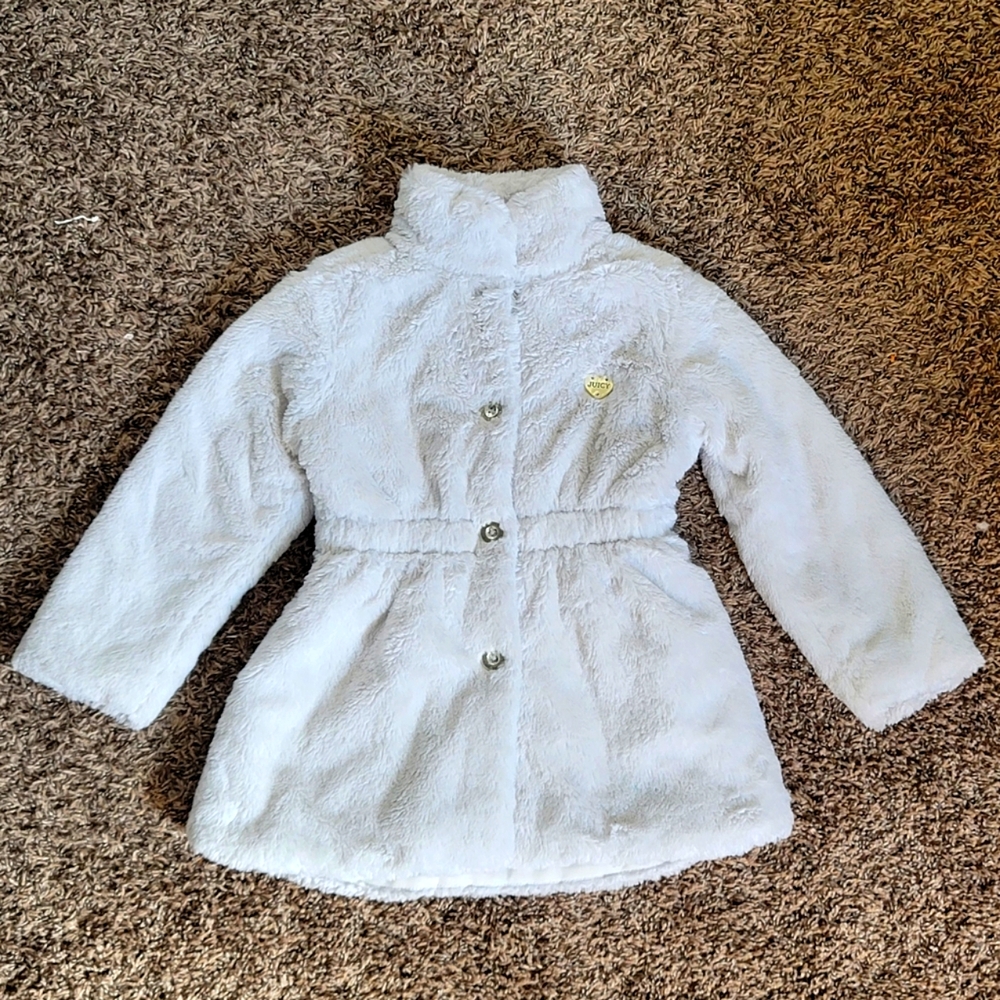 Juicy Couture Girls Faux Fur Coat